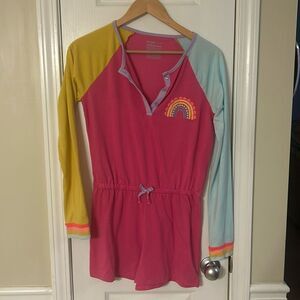 Cat & Jack girls 14/16 pajama romper